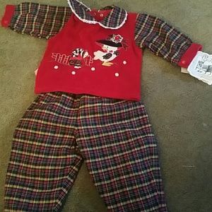 Bufi Italian Embroidered Fuzzy Duck NWT Sze 2